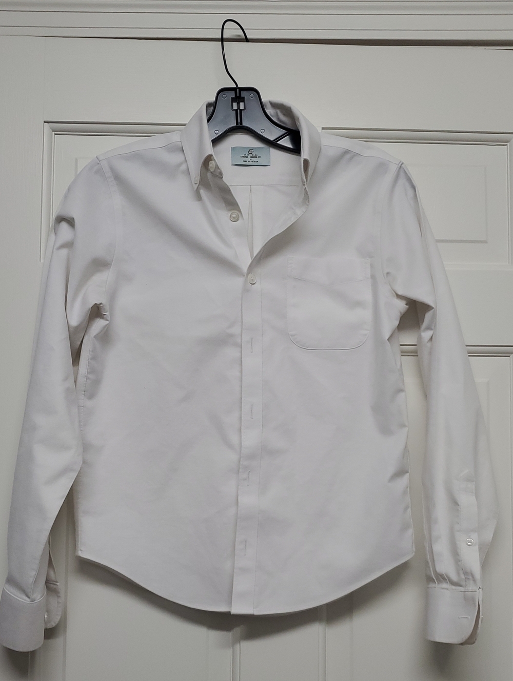 Boys White Button-Down Dress Shirt Size 14